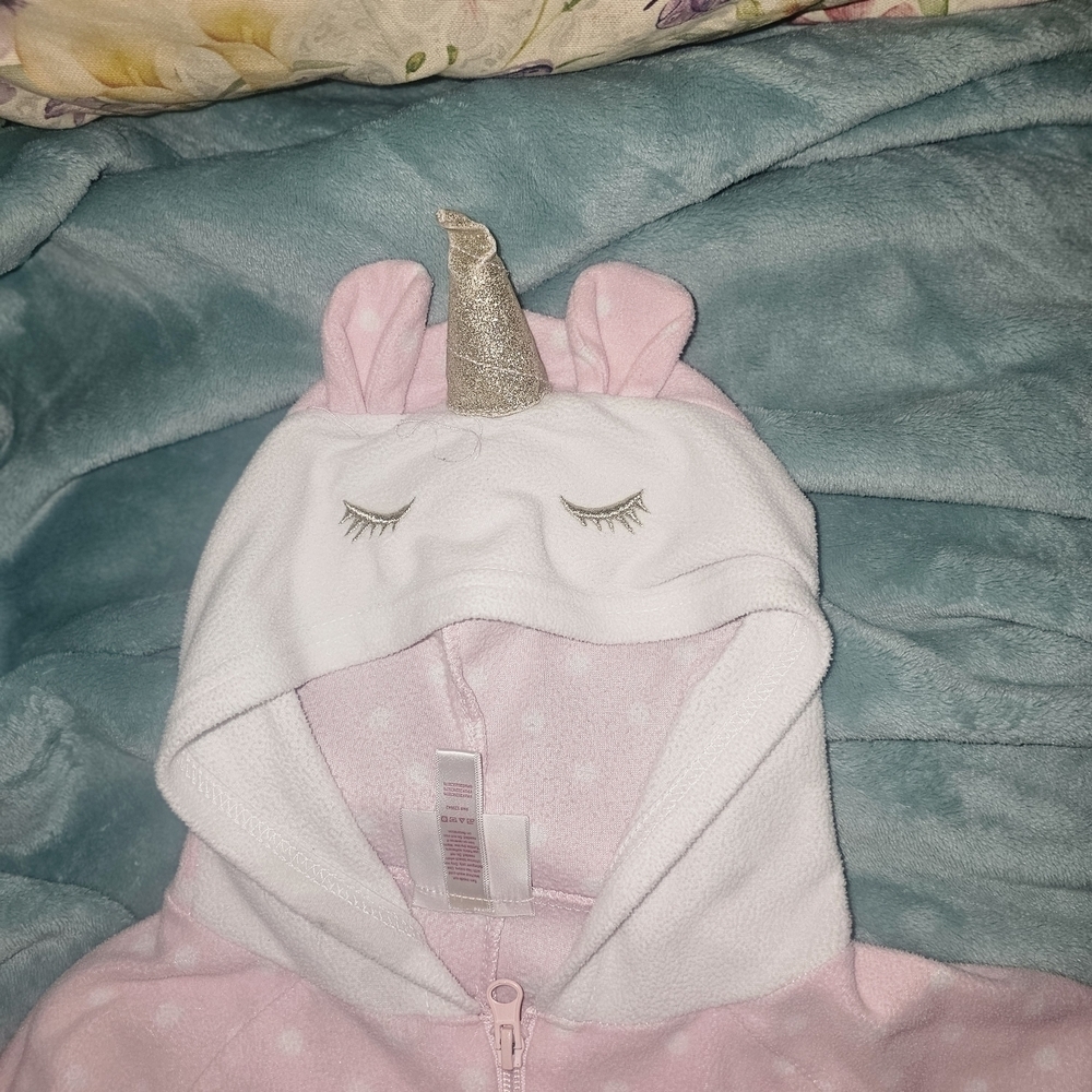 Pink Polka Dot Hooded Pajama Set with Tulle Skirt - Picture 2 of 11
